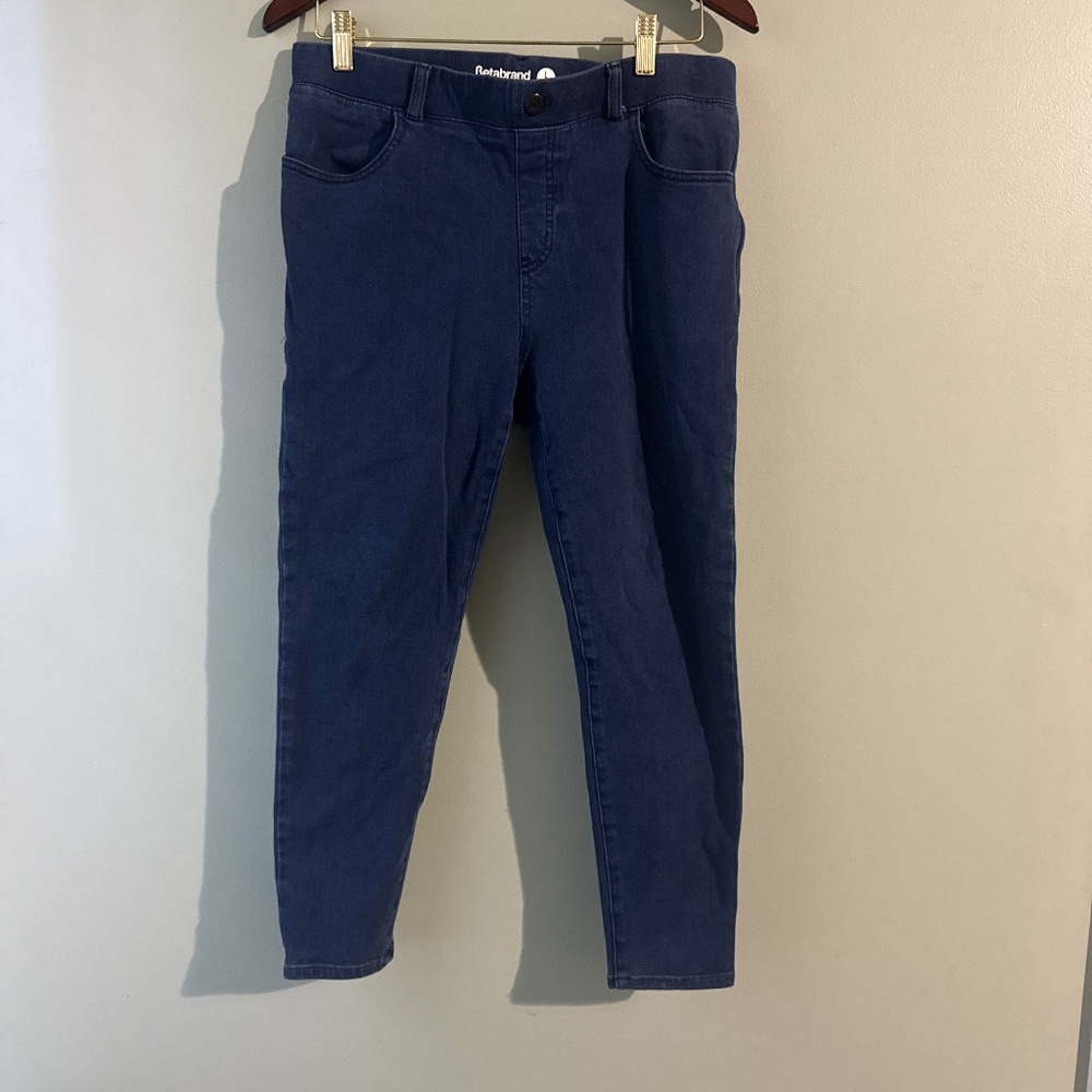 Skinny-Leg  4-Pocket Betabrand Yoga Denim Dark Indigo / LP